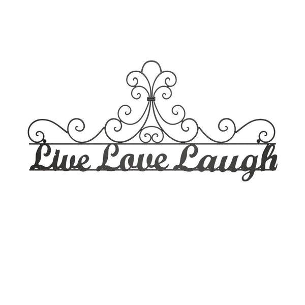 Metal Cutout-Live Laugh Love Decorative Wall Sign - jenshomeandgardendecor