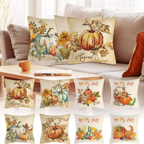 Fall Pillow Covers Set Of 4 18 X 18 Inch