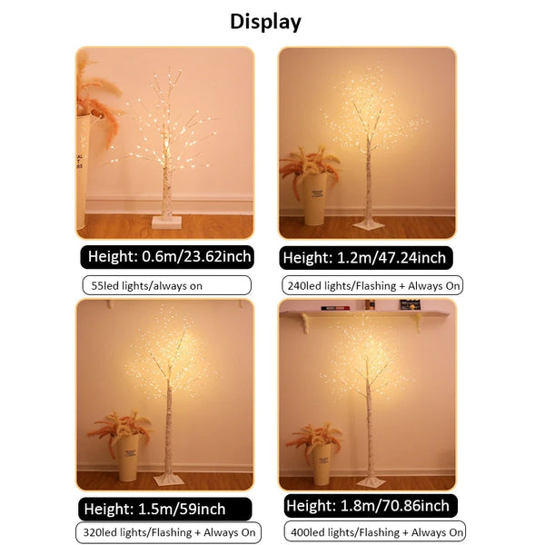 Christmas Decoration LED Birch Tree