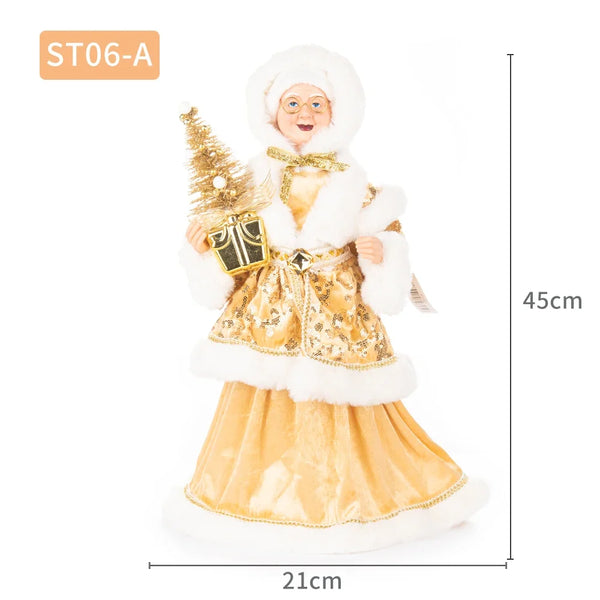 45CM Mrs. Santa Claus Christmas Tree Topper