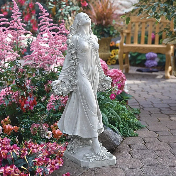 Flora Divine Patroness of Gardens Roman Statue - jenshomeandgardendecor