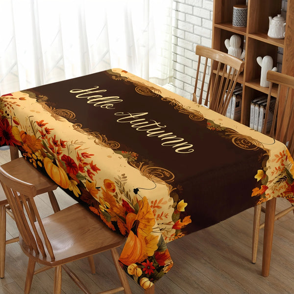 Fall Thanksgiving Rectangular Tablecloth