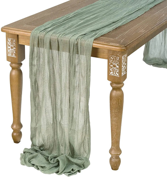 Semi-Sheer Gauze Table Runner