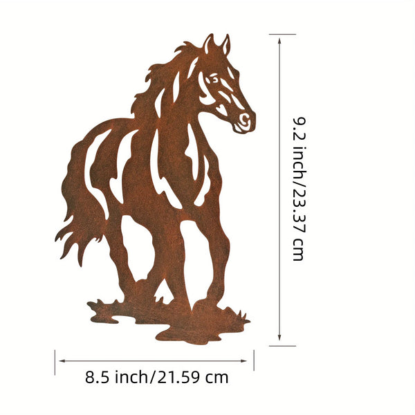 Metal Horse Wall Art Décor Set/3pcs,