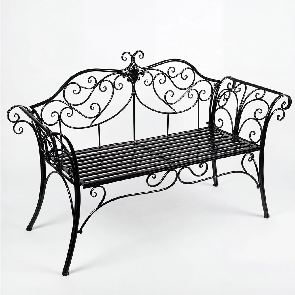 Wrought Iron Garden Bench