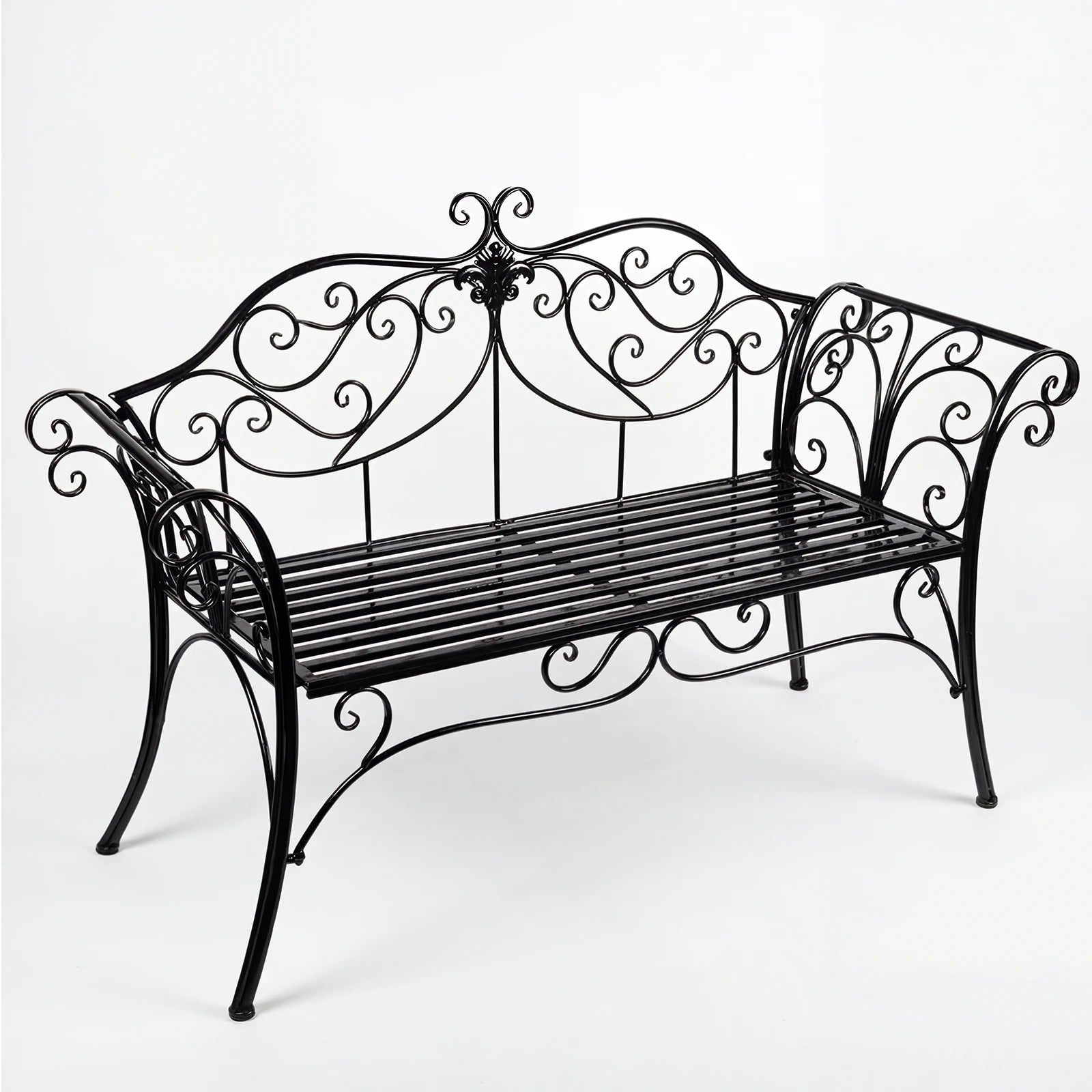 Wrought Iron Garden Bench