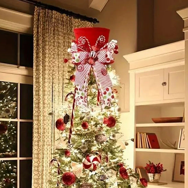 Candy Cane Accents Christmas Tree Topper