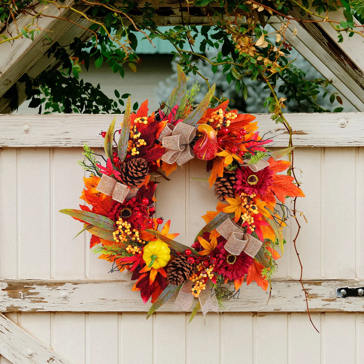 Autumn Pumpkin Wreath