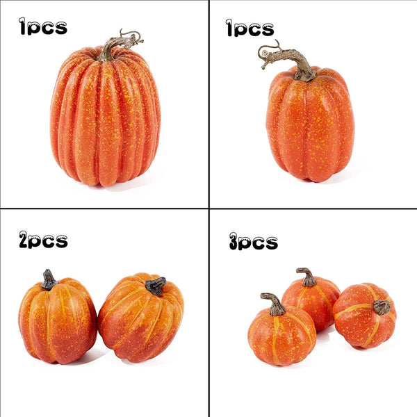 7/8Pcs Autumn Harvest Artificial Pumpkins