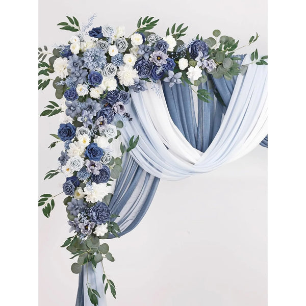 Wedding Arch Flowers Kit, 2pcs Hanging Flower Arrangement for Ceremony