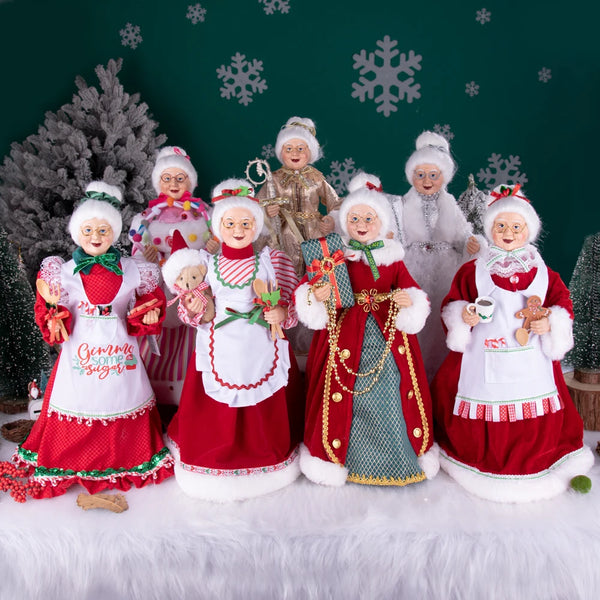 45CM Mrs. Santa Claus Christmas Tree Topper