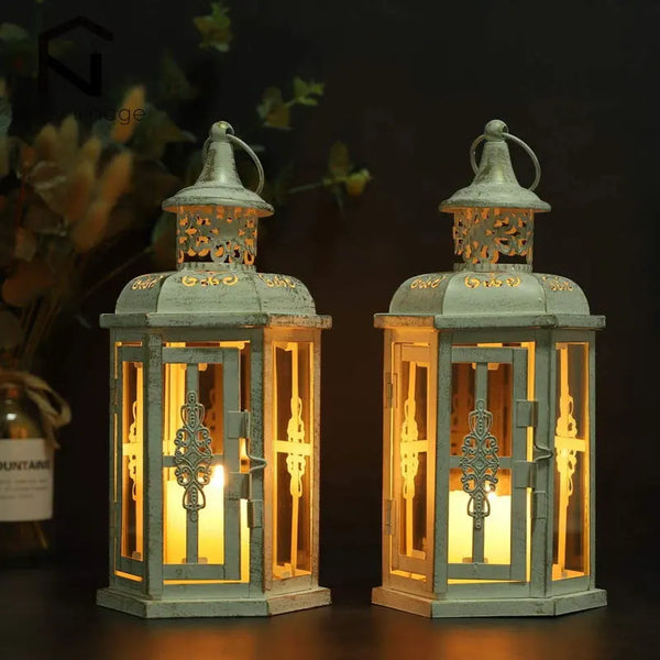 2Pcs Vintage Hanging Candle Holder - jenshomeandgardendecor