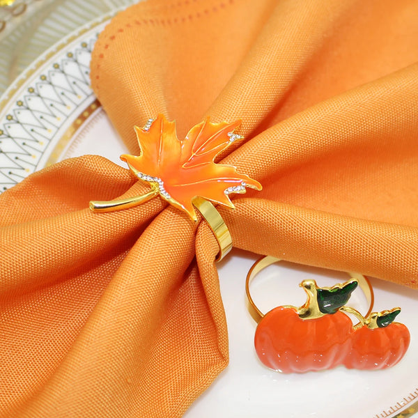 1Pcs Thanksgiving Fall Leaf Napkin Rings