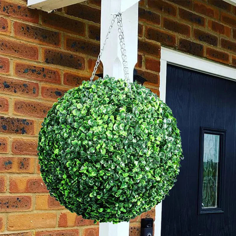 10-28cm Artificial Grass Topiary Balls