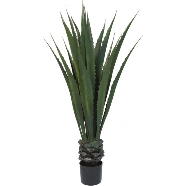 Giant Agave Fake Plant - 52-Inch Faux Succulent with Pot