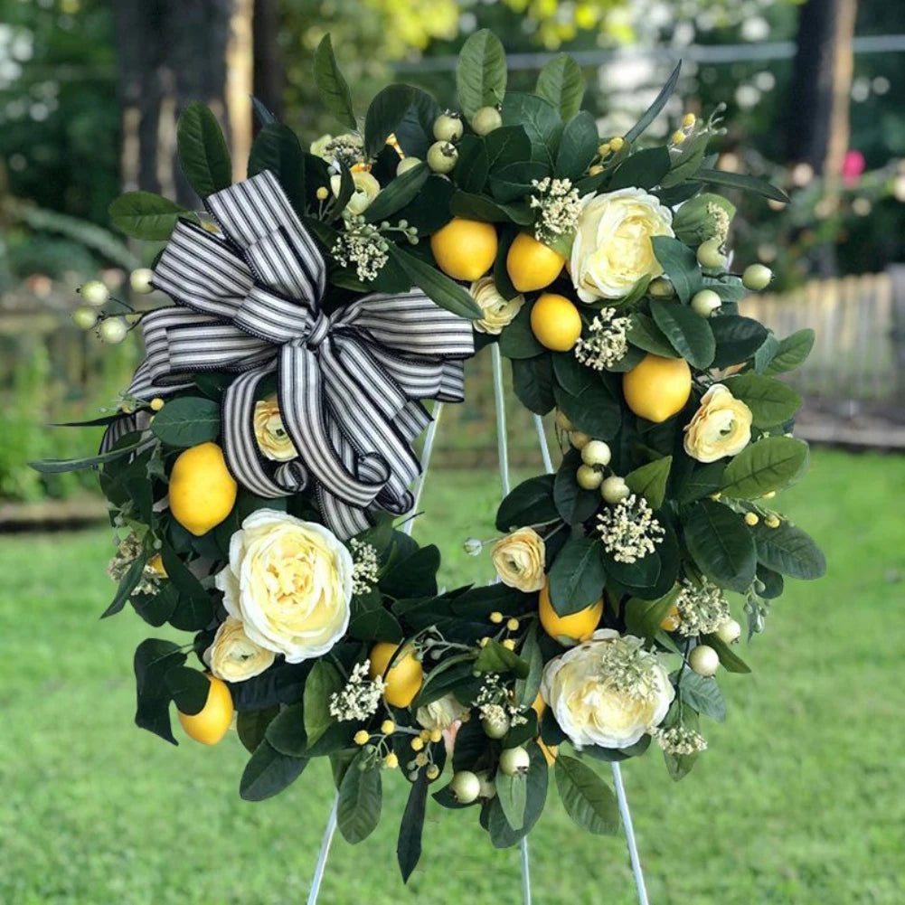 Spring Summer Lemon Wreath