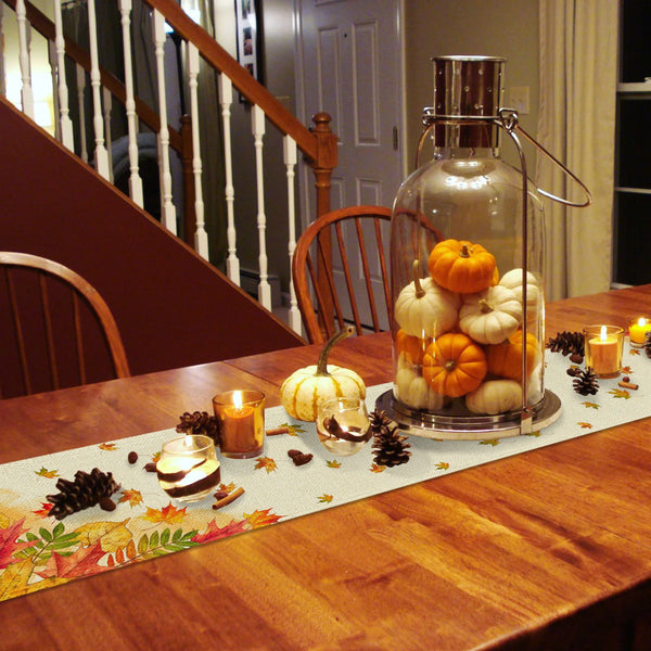 Fall Style Table Runner - jenshomeandgardendecor