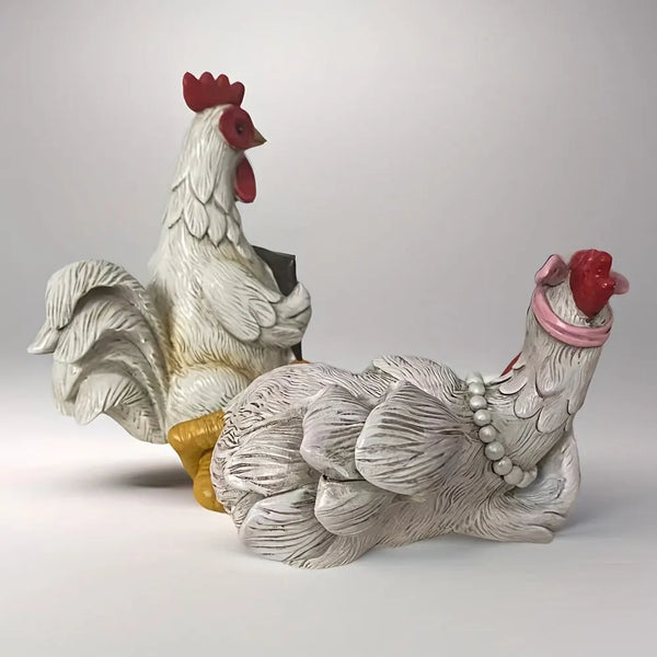 New Funny Cock Hen Good Morning message holder