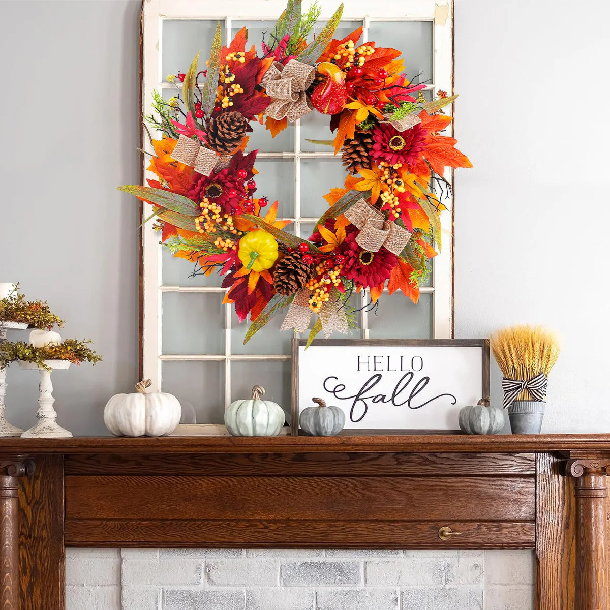 Autumn Pumpkin Wreath