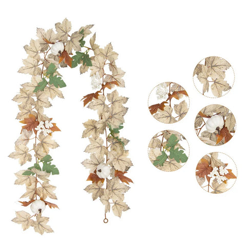 Artificial Fall Maple Leaf Garland