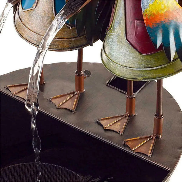 Resin Beaked Bird Water Statue - jenshomeandgardendecor