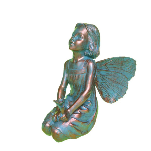 Rebecca Fairy in Bronze 12"H - jenshomeandgardendecor