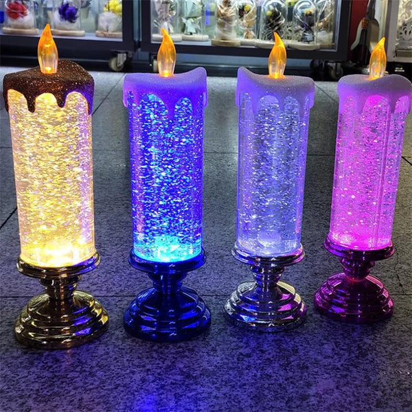 Fantasy LED 7-color Gradient Crystal Electronic Candle