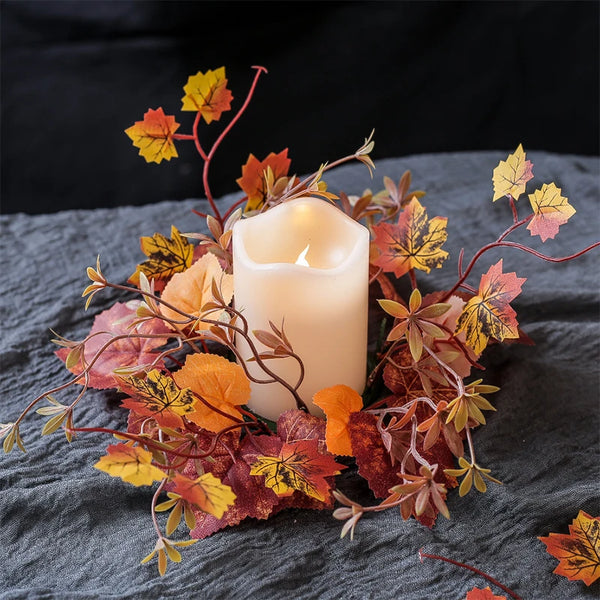 Autumn Candlestick Wreath