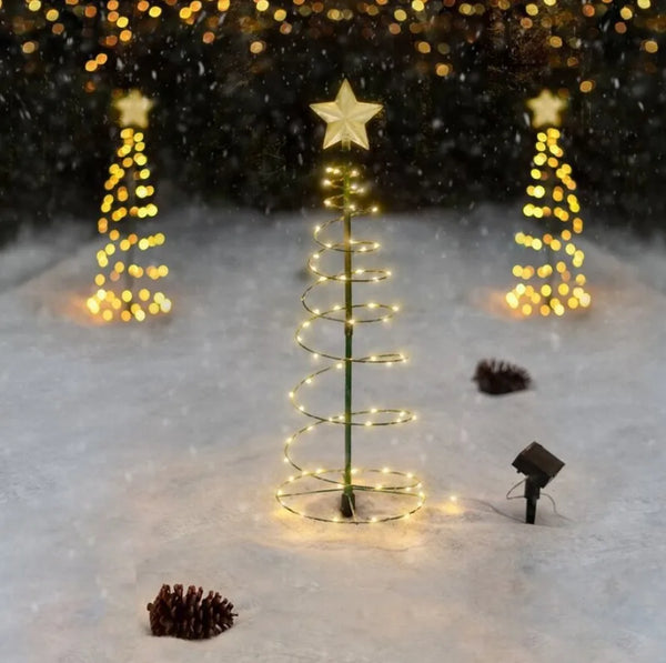 Solar Outdoor Garden Christmas Tree LED lights