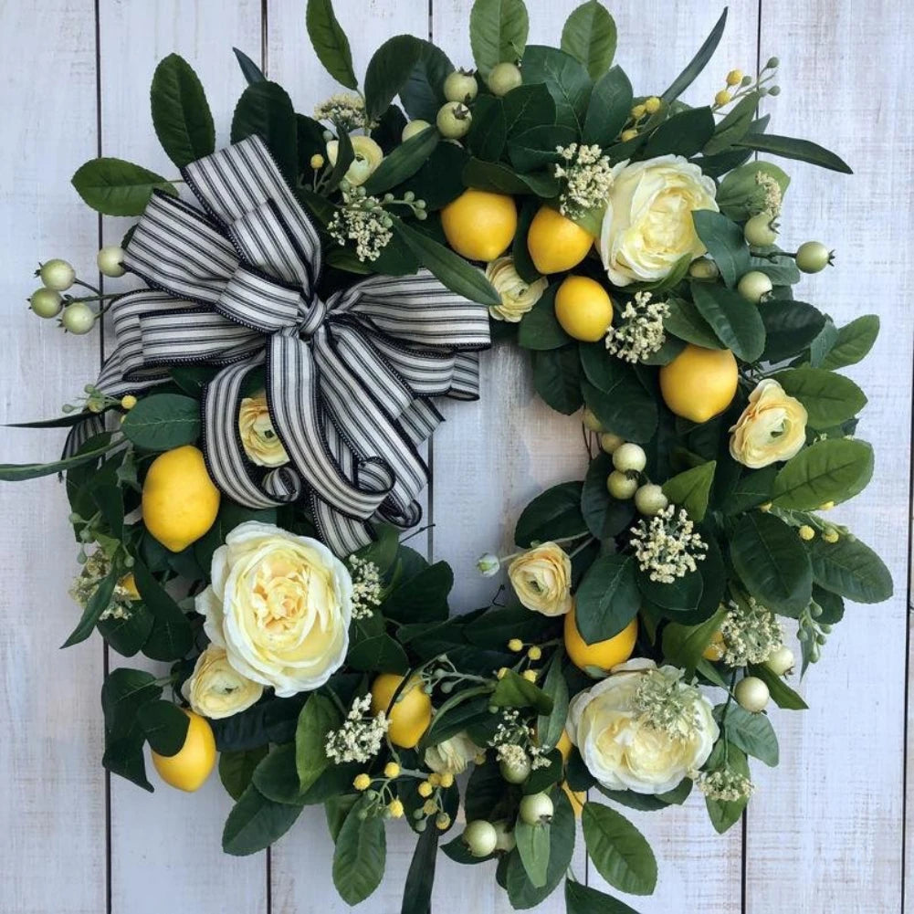 Spring Summer Lemon Wreath