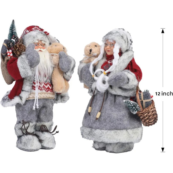 Christmas Santa Figurines - jenshomeandgardendecor