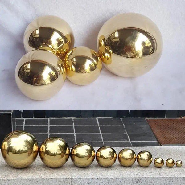 Stainless Steel Gold Polished Shiny Sphere Ball 25mm~480mm - jenshomeandgardendecor