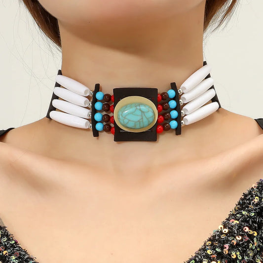 Ethnic Necklace Choker - jenshomeandgardendecor