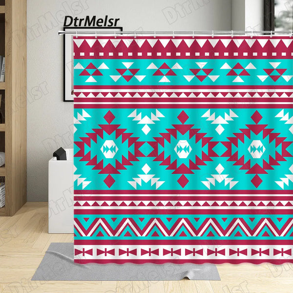 Creative Aztec Shower Curtains