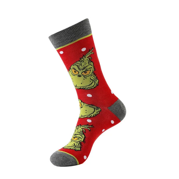 Grinch Christmas Socks