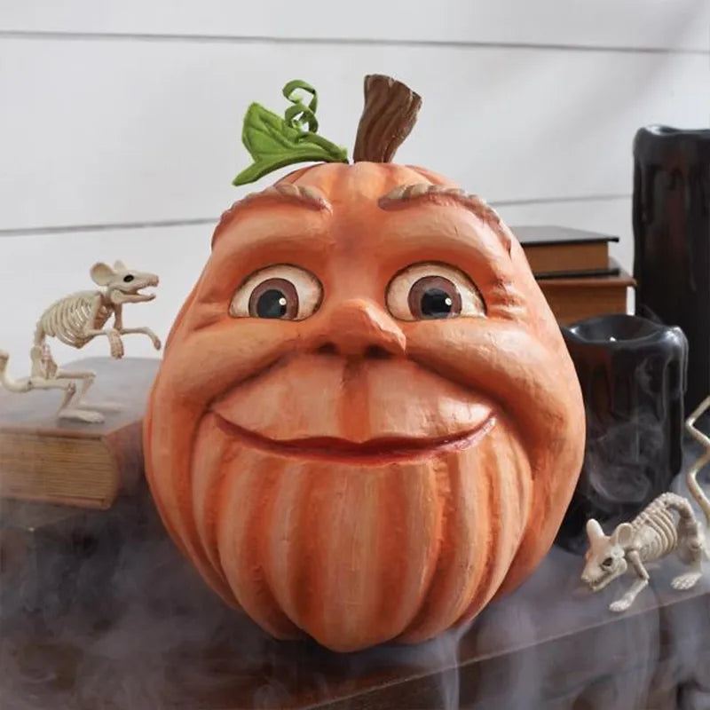 Halloween Expressive Face Pumpkin Decor - jenshomeandgardendecor