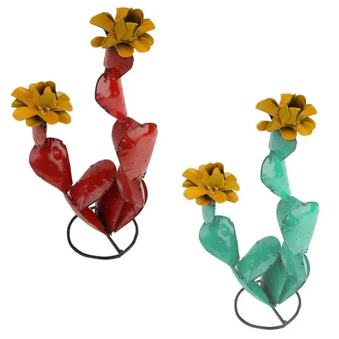 Metal Cactus Wrought Iron Garden Decoration - jenshomeandgardendecor