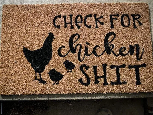 Chicken Doormat - jenshomeandgardendecor