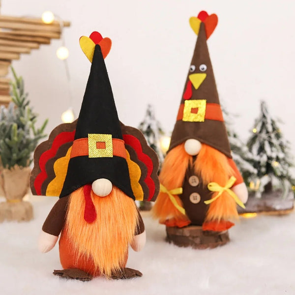 Thanksgiving Turkey Doll Decoration - jenshomeandgardendecor