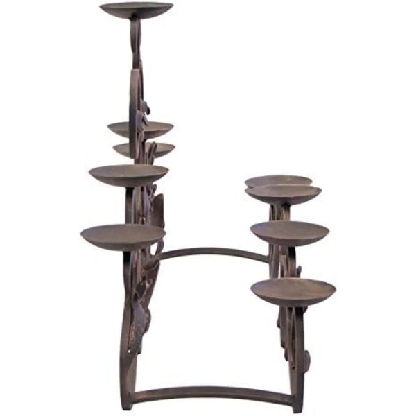 Candelabra Candle Holder Distressed Bronze - jenshomeandgardendecor