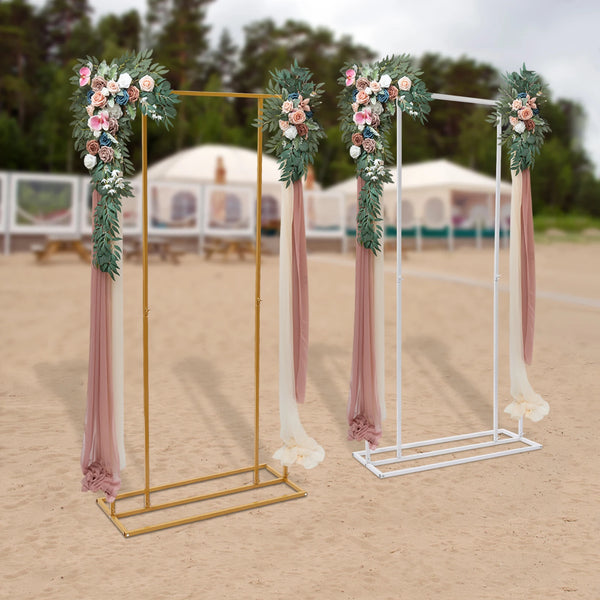 New 6.56ft Wedding Backdrop Stand Garden Metal Frame - jenshomeandgardendecor