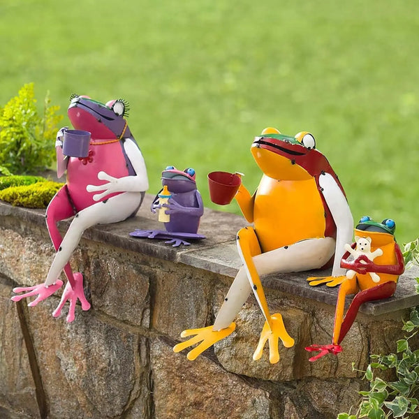 Garden Decoration Frog Family