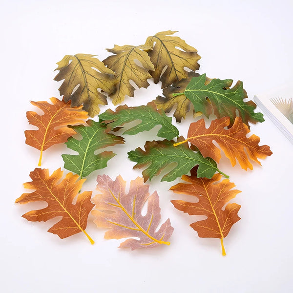 10Pcs Artificial Maple Leaves