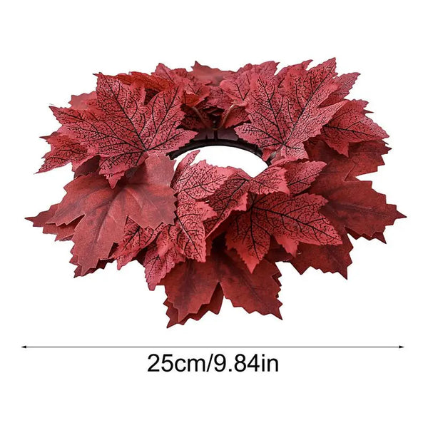 Fall Maple Leaf Candle ring