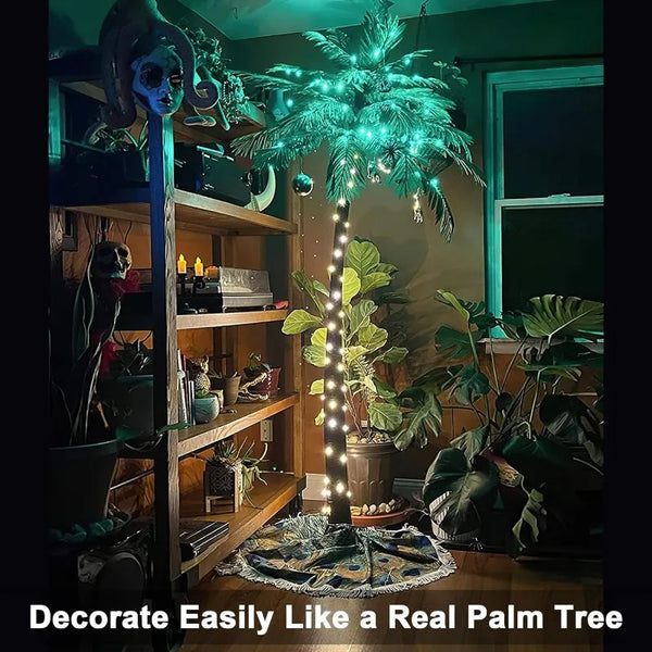 7 Feet Palm Tree with 96LED Lights - jenshomeandgardendecor