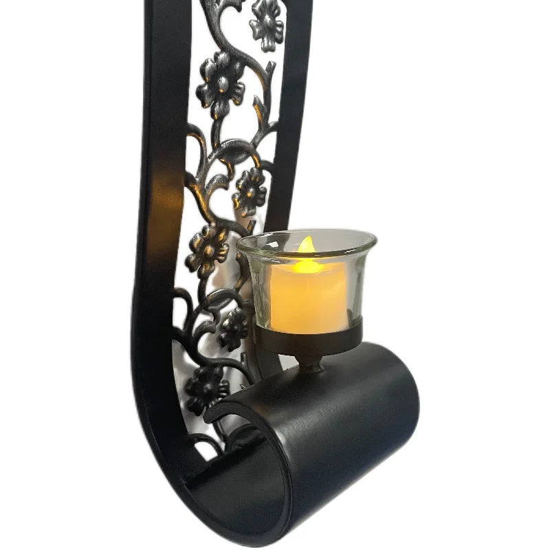 Wall Sconce with Tea Light Candle Holder