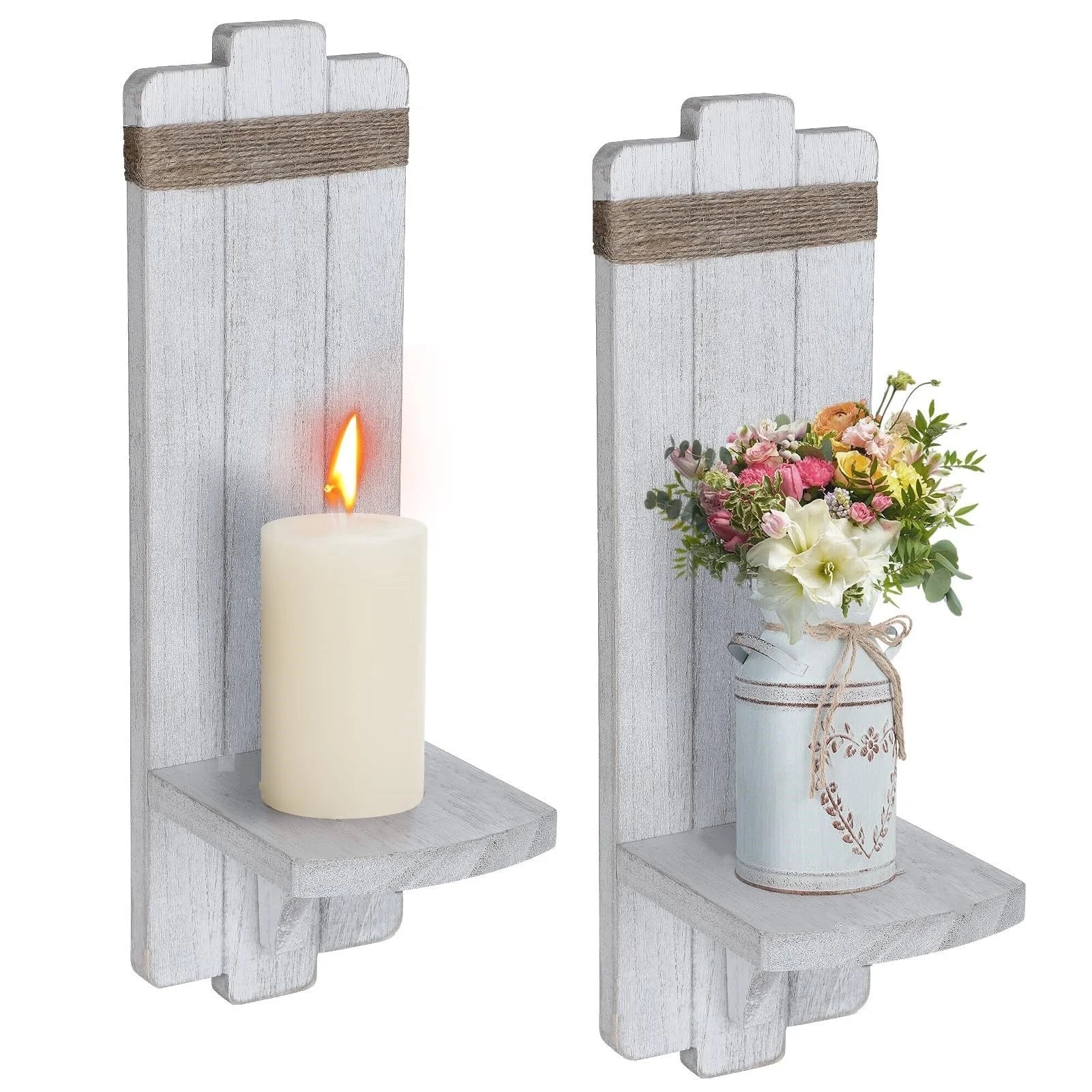 Vintage Wall Candle Sconces 2pcs