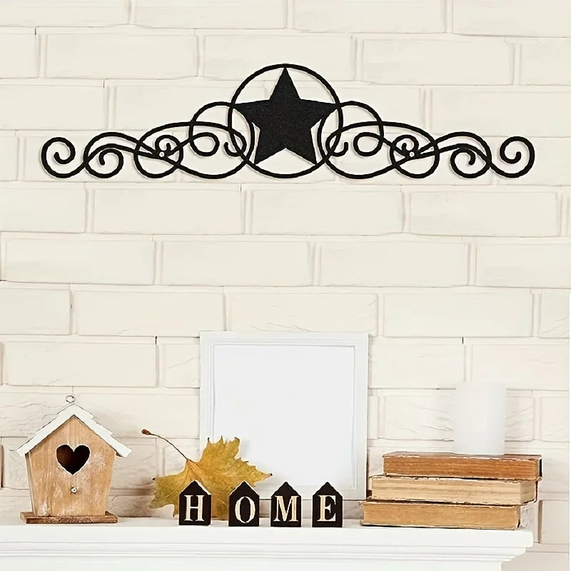 Rustic Metal Star Wall Decor