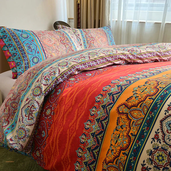 3pcs Boho Bedding Set with Pillowcases