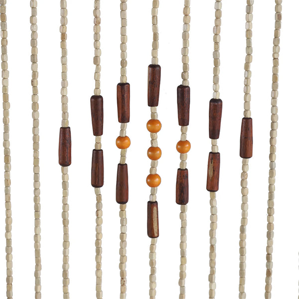 90x208cm 31 Line Retro Wooden Bead Curtain - jenshomeandgardendecor